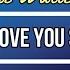 I Love You So The Walters Karaoke Backing Track