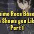 Anime Recs Based On Your Favorite