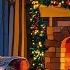 Snowy Quiet Night With Vintage Oldies Playing In Another Room Crackling Fireplace Sounds