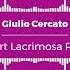 Giulio Cercato Mozart Lacrimosa Remix