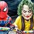 SUPERHERO S Story Team Colorful Spider Man VS JOKER And Colorful Mask Guy Team Action