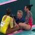 Rebeca Andrade And Suni Lee Share A Moment Before Receiving Their Medals Olympics2024 Gymnastics