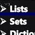 Difference Between List Tuple Set And Dictionary In Python