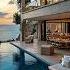 Sunset Bossa Nova Jazz Beach Villa Pool Chill Music For Seaside Apartment Ambience Ocean Waves