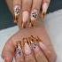 Tortoise Shell Nails With A Splash Of Spring Nailart Tortoiseshell Nailartist Uñas Nailinspo