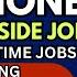 PART TIME 1 NO EXPERIENCE NO PHONE SIDE JOB WEEKLY PAY MORE WORK FROM HOME JOBS 2025