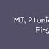 Lyrics 가사 MJ 21univ 써니사이드 21학번 First Love 첫사랑