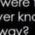 The Way Fastball Lyrics