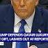 Trump Defends Luxury Plane Gift Lashes Out At Reporter