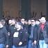 Eintracht Fans Marching Through Amsterdam