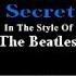 Do You Want To Know A Secret Karaoke Beatles