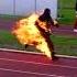 Fastest 100 Metres Whilst On Fire 17 Seconds By Jonathan Vero