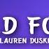 Lauren Duski I Would For You Lyrics