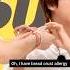 Jin Is Allergic To Bread Crust So He Was Pretending To Eat Bts Shorts Jin Lovelyqueenbts