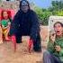 2 Ferocious Gorilla Monsters Attacked 2 Beautiful Brave Girls And The Poor Old Man Ran Away To Hide