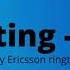 Sony Ericsson Ringtone Greeting F305