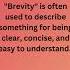 Brevity