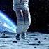 Astronaut Jumps On The Moon In Low Gravity Space
