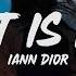 Iann Dior What Is Real Lyrics