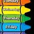 Week Song Kindergarten Staylittlechannel Learning