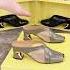 Square Head Mesh Thick Heel Sandals Soft Sole And Soft Surface Shortsfeed
