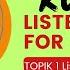 83th Topik Level 1 How To Do Preparation For Listening In Korean How To Learn Korean Faster