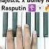 Majestic X Boney M Rasputin Piano Tutorial
