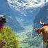 Lauterbrunnen Wengen Jungfrau Region Switzerland Mountain Spring