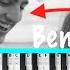 How To Play GHOST TOWN Benson Boone Piano Tutorial Chords Accompaniment