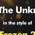 Into The Unknown Frozen 2 Soundtrack Karaoke Version From Zoom Karaoke