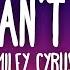 Miley Cyrus We Can T Stop Lyrics