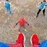 Twins SPIDER MAN Escape CRAZY Security In Abandoned Building Extreme Rooftop Escape POV