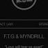 F T G MYNDRILL Love Will Tear Us Apart Luca Agnelli Remix