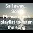 Sail Away Song English