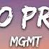 MGMT Time To Pretend Lyrics