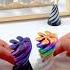 3D Printed Toy Snowflake Cone Spiral Diy 3dprinting
