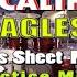 Eagles Hotel California Drums Sheet Music With Download