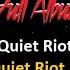 Quiet Riot Quiet Riot IV 1988 Full Album