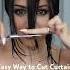 DIY CURTAIN BANGS Curtainbangtutorial Hairstyles Hairtutorial Hairhack Beauty Fyp