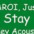 The Kid LAROI Justin Bieber Stay Karaoke Acoustic Version