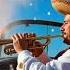 Mexican Pilot Shoots Confetti Out Of The Plane Nose While Playing Mariachi Trumpet