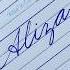 Aliza How To Write In Cursive Cursive Writing Signature Cursive Handwriting Cursive Letter
