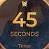 00 45s NO ALARM 45 Second TIMER With Tick Tock Sound Every Second Can Loop Can Repeat