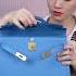 Bright Blue Handmade Leather Bag Can Customize Any Color How Do You Like