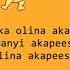 Akapeesa Lydia Jasmine Official Lyrics New 2021