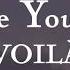 Figure You Out Lyrics VOILÀ
