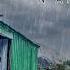 Camping Alone In A Rustic Old Hut During Heavy Rain And Snow