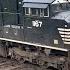 Trains Slamming RR Diamonds Hard Caboose On End Of Train Fast Norfolk Southern Trains With DPUs