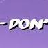The 1975 Don T Worry Lyrics