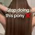 No More Boring Ponies Hairstyle Hairtok Haircareroutine Myhair Ponytail